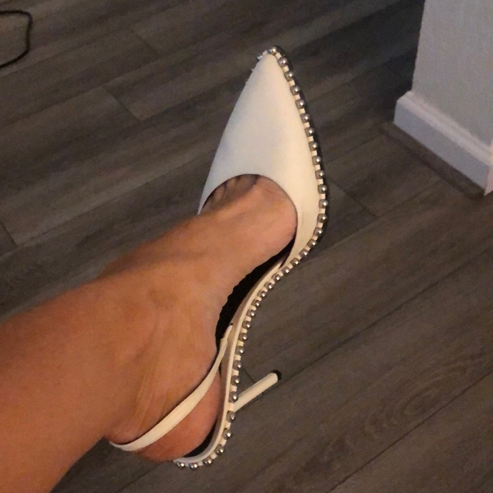 Alexander wang white heels